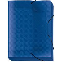 VELOFLEX Heftbox Crystal 3,0 cm transparent blau von VELOFLEX