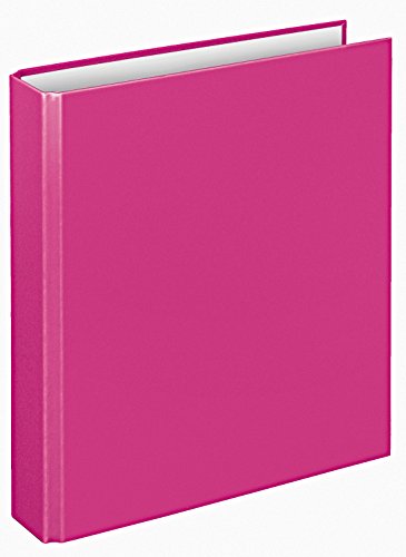 VELOFLEX - Ringordner Basic, Ringbuch, Ordner, DIN A5, 2-Ring-Mechanik, 196 x 230 x 30 mm, Karton (5 Stück, pink) von VELOFLEX