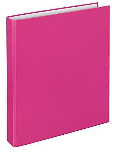 VELOFLEX 1141071 - Ringbuch Basic, DIN A4, 1 Stück, pink, Füllhöhe 25 mm, Ringordner mit 2 Ring-Mechanik, Ordner schmal von VELOFLEX