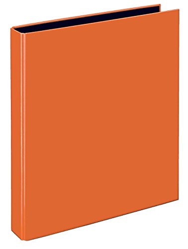 VELOFLEX 1141330 - Ringbuch VELOCOLOR, Ringordner, Ordner, DIN A4, 2-Ring-Mechanik, 255 x 318 x 45 mm, orange, 1 Stück von VELOFLEX