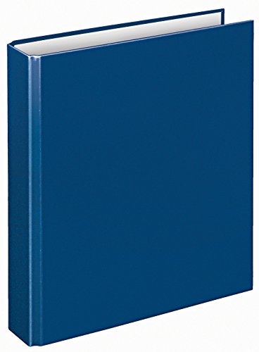 VELOFLEX 1151050 - Ringbuch Basic, DIN A5, 1 Stück, blau, Füllhöhe 25 mm, Ringordner mit 2 Ring-Mechanik, Ordner schmal von VELOFLEX