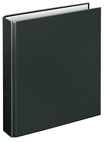 VELOFLEX 1151080 - Ringbuch Basic, DIN A5, 1 Stück, schwarz, Füllhöhe 25 mm, Ringordner mit 2 Ring-Mechanik, Ordner schmal von VELOFLEX