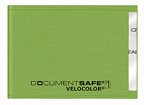 VELOFLEX 3271341 - Document Safe Kartenhülle, Kreditkartenhülle, RFID/NFC-Schutz, RFID-Blocker, 90 x 63 mm, grün, 1 Stück von VELOFLEX