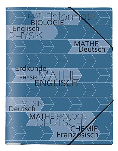 VELOFLEX 4442828 - Sammelmappe School, DIN A4, aus PP-Folie, mit Gummizugverschluss, 1 Stück von VELOFLEX