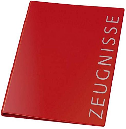 Zeugnismappe A4 Ringbuch, PVC, 4-Rg 16mm weinrot von VELOFLEX