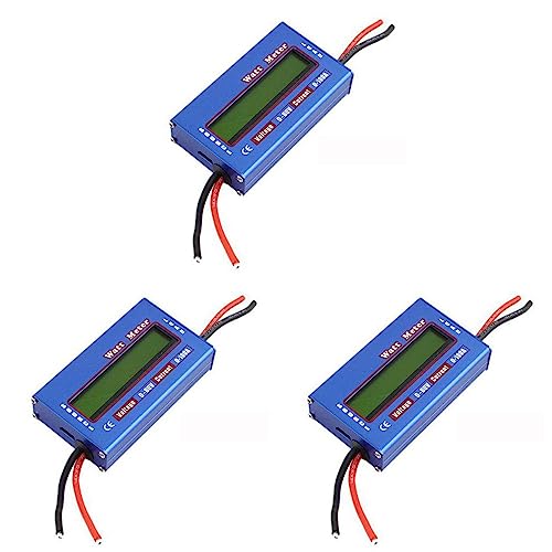 VENEKA 3X Digitaler Wattmeter Watt Meter Leistungs Messer DC 60V 100A Balance Voltage Batterie Checker von VENEKA