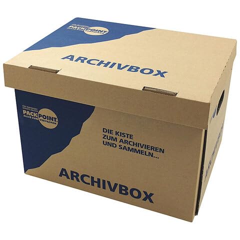 VEPATIM 10 Archivbox Lagerbox 400x320x290mm extrem stabil bis 250kg stapelbar von VEPATIM