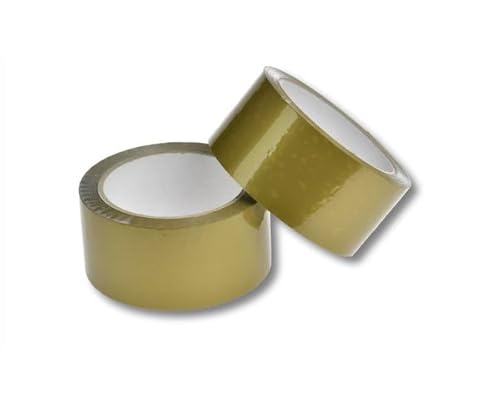 VEPATIM 36 Rollen Klebeband Packband PP Acrylatkleber geräuscharm 50mm/66m gold von VEPATIM