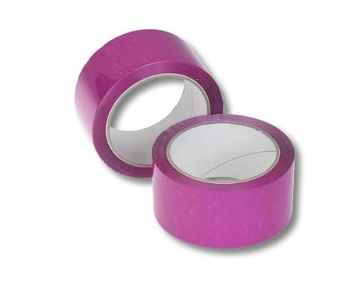 VEPATIM 36 Rollen Klebeband Packband PP Acrylatkleber geräuscharm 50mm/66m pink von VEPATIM