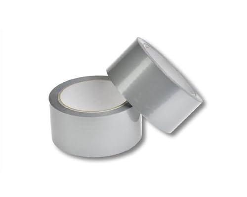 VEPATIM 36 Rollen Klebeband Packband PP Acrylatkleber geräuscharm 50mm/66m silber von VEPATIM