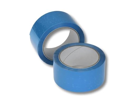 VEPATIM 36 Rollen Klebeband Packband PP Acrylatkleber geräuscharm 50mm/66m türkis von VEPATIM