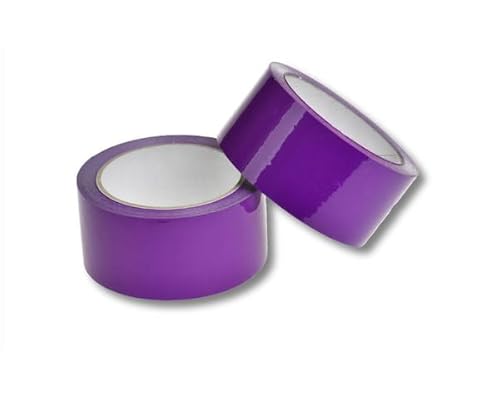 VEPATIM 36 Rollen Klebeband Packband PP Acrylatkleber geräuscharm 50mm/66m violett von VEPATIM