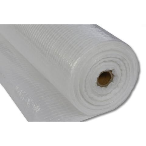 VEPATIM Gitterfolie 90 g/qm transparent mit weissem Gitter 1,50 m x 100 m von VEPATIM