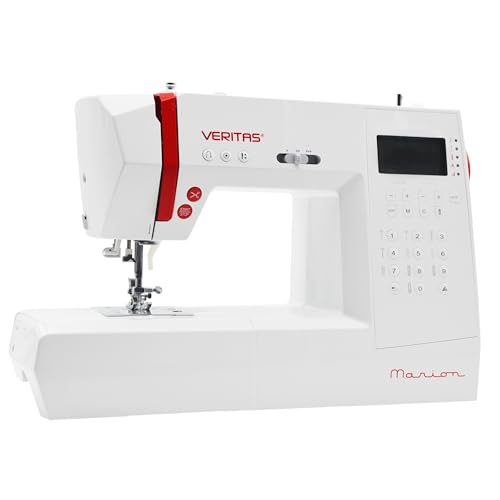 VERITAS Nähmaschine Marion I Computer-Nähmaschine I 310 Programme inkl. Speicherfunktion I Stiche spiegeln I Auto-Fadenspannung & Einfädelhilfe I Fadenabschneider I LCD-Display & LED-Nählicht (weiß) VERITAS Nähmaschine Marion I Computer-Nähmaschine I 310 Programme inkl. Speicherfunktion I Stiche spiegeln I Auto-Fadenspannung & Einfädelhilfe I Fadenabschneider I LCD-Display & LED-Nählicht (weiß) von VERITAS