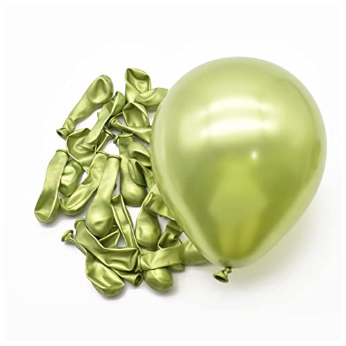 Happy Birthday Ballon 20/30 / 50 stücke 5inch Chrome Metallic Latex Ballons Gold Silber Metall Ballons Geburtstag Party aufblasen Globos Hochzeit Dekor Lieferungen Luftballons(Light green,20pcs) von VERSLEH