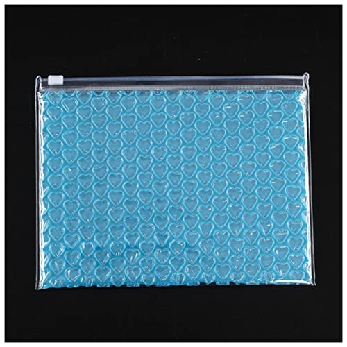 Luftpolsterumschläge 20 stücke Bubble Mailer Farbe Kunststoff ZIPLOCK Blase Bags Wasserdichte Versandtasche Logistik Stoßdichte Tasche Geschäftszubehör 21x16cm Luftpolsterumschläge(Light blue) von VERSLEH