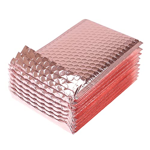 VERSLEH Luftpolsterumschläge 10 stücke Rose Gold Bubble umhüllen Bubble Mailer for EIN Geschenk 15x20 + 4 cm Luftpolsterumschläge von VERSLEH