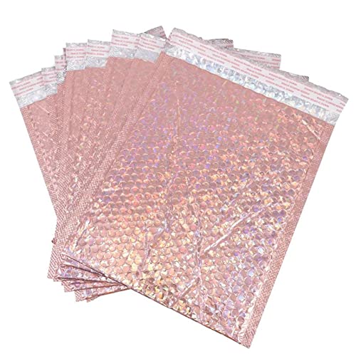 VERSLEH Luftpolsterumschläge 10pcs gepolsterte Bubble Mailer gepolsterte Blase Verpackungstaschen for Lieferung (Rosengold) Luftpolsterumschläge von VERSLEH