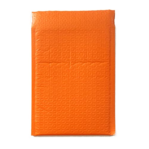 VERSLEH Luftpolsterumschläge 50 stücke 12.2x17.8cm Bubble Mailer Bunte Plastikschaumblase Blase Umschlag wasserdichte Versandtaschen mit Blase Geschäftsbedarf Luftpolsterumschläge(Orange) von VERSLEH