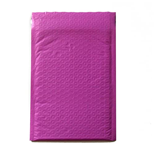 VERSLEH Luftpolsterumschläge 50 stücke 12.2x17.8cm Bubble Mailer Bunte Plastikschaumblase Blase Umschlag wasserdichte Versandtaschen mit Blase Geschäftsbedarf Luftpolsterumschläge(Purple) von VERSLEH