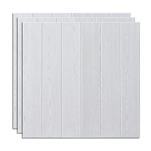 VERSLEH Wandpaneele Selbstklebend 1. 6 stücke Selbstklebende Paneele Badezimmer 3D Selbstklebende Tapete wasserdichte 3D-Aufkleber Wandküche Heimdekoration Wandpaneele Selbstklebend(Beige Gray) von VERSLEH