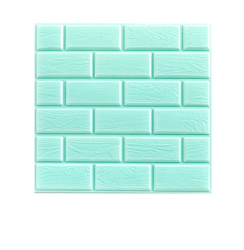 Wandpaneele Selbstklebend 3D Wandaufkleber Schaumziegel Selbstklebende Tapete Wasserdichte Panels Wohnzimmer Schlafzimmer Kinder Badezimmer Wohnkultur Küche TV Wandpaneele Selbstklebend(Sky blue,32X32 von VERSLEH