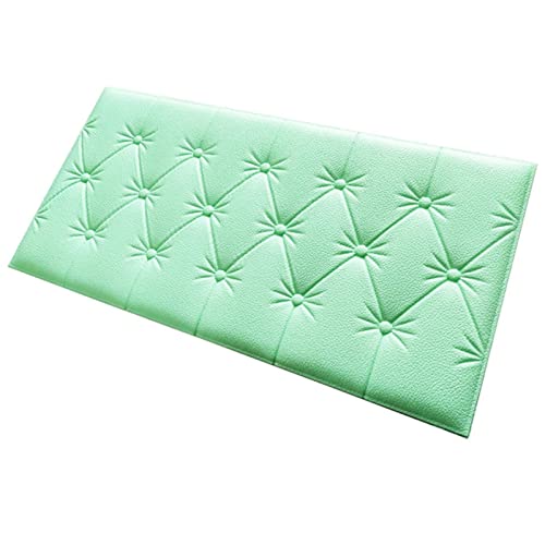 Wandpaneele Selbstklebend 3D Wandaufkleber Tapete Selbstklebende Verdicken Tatami Anti-Collision Wandmatte Pad Kinder Schlafzimmer Wohnzimmer Weiche Schaumkissen Wandpaneele Selbstklebend(Green) von VERSLEH