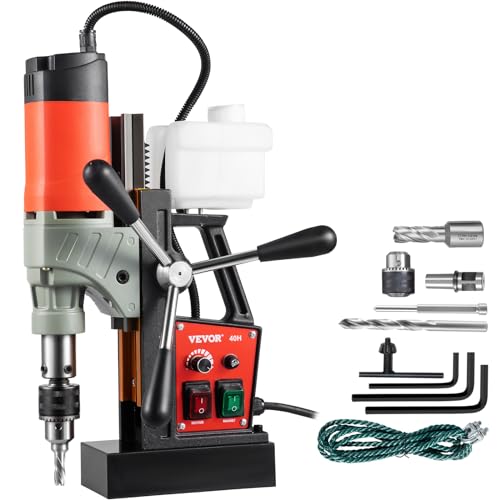 VEVOR 1200 W Magnetbohrer Magnetbohrmaschine 13000 N Elektrische Kernbohrmaschine Industrielle Bohrmaschine 580 RPM mit variabler Geschwindigkeit für alle Oberflächen und Heimwerkerarbeiten von VEVOR