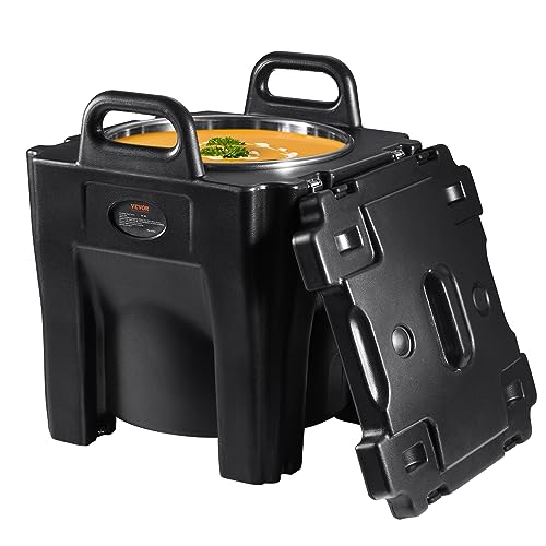 VEVOR Isolierter Lebensmittelbehälter, 30 L Thermobox Isolierbox, Stapelbare Isolierbox mit Edelstahlfass, LLDPE-Speisewärmer mit Toplader & Integrierten Griffen, Schnallen, Stationäre Basis VEVOR Isolierter Lebensmittelbehälter, 30 L Thermobox Isolierbox, Stapelbare Isolierbox mit Edelstahlfass, LLDPE-Speisewärmer mit Toplader & Integrierten Griffen, Schnallen, Stationäre Basis von VEVOR