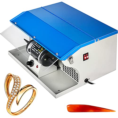 VEVOR Schmuckpoliermaschine 200W Jewelry Buffer Polishing Machine Schmuckpolierpuffer Poliermaschine Schmuckschleifer für die Herstellung und Wartung von Schmuck von VEVOR