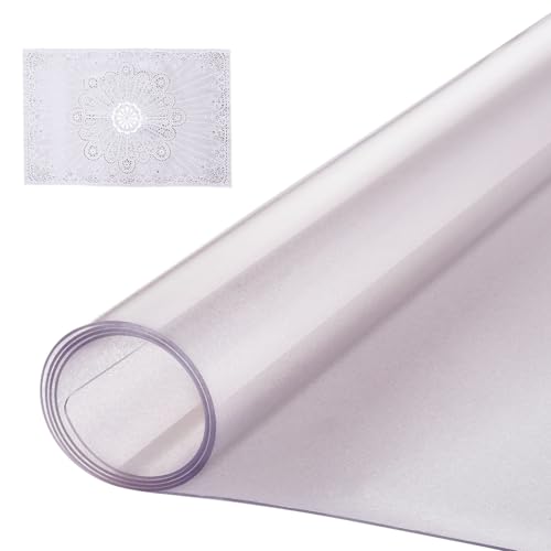 VEVOR Tischdecke Tischschutz, rechteckige PVC-Schreibtischunterlage, 1067 x 1524 mm wasserdichte Tischschutzfolie Schreibtischunterlage, Tischdecke, für Büro, Kommode, Esszimmertisch usw. von VEVOR