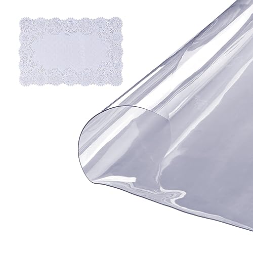 VEVOR Tischfolie Tischschutz Transparent 1,5 mm Dicke, φ 1230 mm Tischschutz-Folie PVC Runde Tischdecke Tischfolie Abwaschbar Verschleißfest Hitzebeständig wasserdichte Tisch-Schutzfolie Wohnzimmer von VEVOR