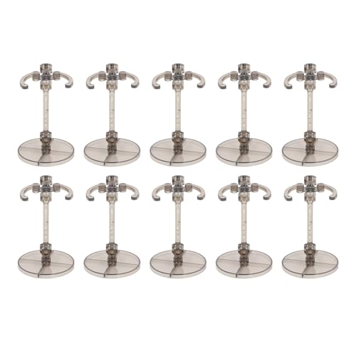 Puppenständer, 10 Sets Puppen-Display-Halter, Gute Stabilität, Action-Figuren-Ständer, Mini-Puppen-Stützrahmen, Kompatibel für 6-Zoll-Modell des Beweglichen Puppenständers von VGEBY