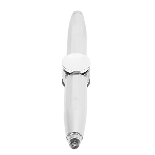 VGEBY Spinner-Stift, Fingerspitze, Leuchtender Kugelschreiber, Finger-Spinning-Schreibstift mit LED-Licht Zum Stressabbau (Silver) von VGEBY