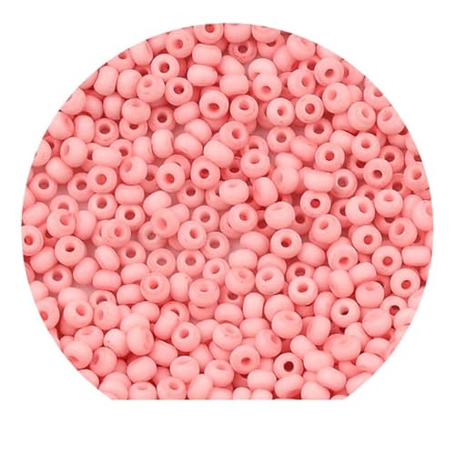 500 Stück 0,3 cm matte Farbe Glas Rocailles Perlen 8/0 gleichmäßige runde Abstandsperlen für DIY-Schmuckherstellung-MA317-Ca. 500 Stück 11 g von VGHJYNM