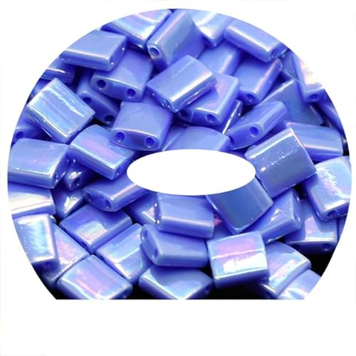 Perlen 5 * 5 * 1,9 mm Glasperlen in Volltonfarbe zur Schmuckherstellung-483-10 g 115 Stück von VGHJYNM