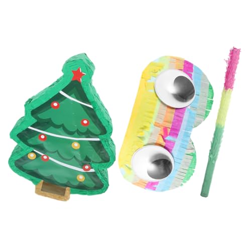 1 Satz Stereo-piñata Weihnachtsdeko Pinata-dekoration Weihnachtsfeier Liefert Pinata-hängedekoration Dekorative Piñata Party-anhänger Pinata Zum Thema Weihnachten Papier VICASKY von VICASKY