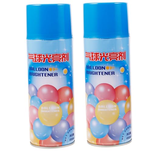 2 Ballonaufheller Ballonglanzspray Für Den Außenbereich Zubehör Für Glanzballons Spray, Damit Die Ballons Glänzen Und Länger Halten Ballon Glänzen Ballonsprays Flüssig Sky-blue VICASKY von VICASKY