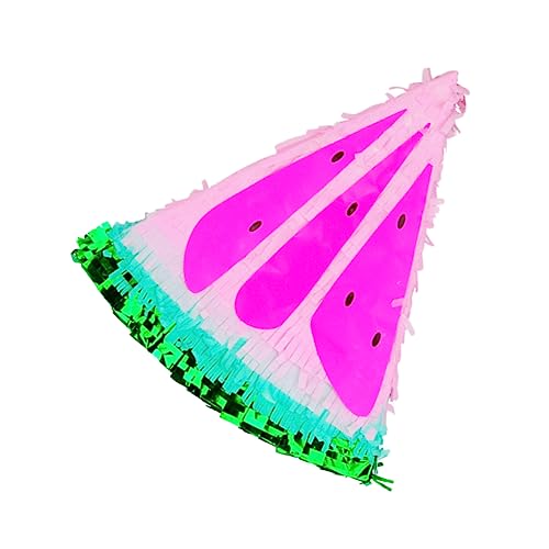 Piñata Mini-Wassermelone Papierpinata für Kinder Mini-Kuscheltiere Wassermelonenscheiben-Pinata mexikanische hochzeitsdekoration komfetti anhänger spriegel Wassermelonen-Pinata VICASKY von VICASKY