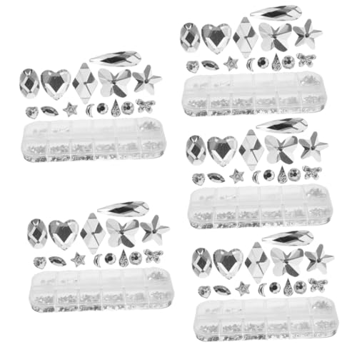 VICASKY 1 Packung Farbe Nail Art Zubehör Nagellack Gänseblümchen-Nagelaufkleber Schmuck Bausatz Nagel-Kits Reize nagelgele nail polish Manikürezubehör Nagelanhänger für Frauennägel Plastik von VICASKY