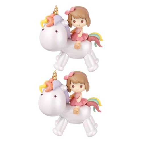 VICASKY 1 Satz Einhorn Kuchendekoration Kuchen Cupcake Puppen Kuchenaufsatz Duschdekoration Tischdekoration Kuchendekoration Einhorn Mädchen Ornamente Einhorn Mädchen Statuen von VICASKY