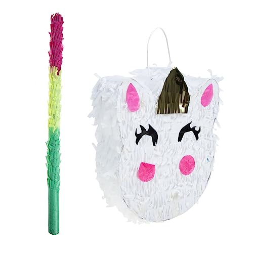 VICASKY 1 Satz Einhorn-piñata Pinata-dekor Mexikanische Piñata Süßigkeitenspielzeug Geburtstagsfeier Piñata Mexikanische Party-piñata Tierisches Pinata-spielzeug Feste Kinder Dekor Papier von VICASKY