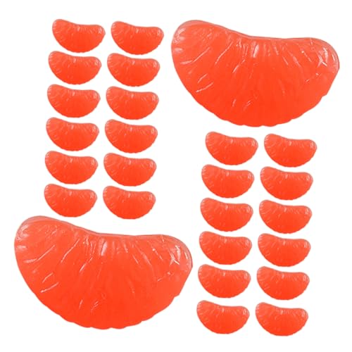 VICASKY 1 Satz Grapefruit Segment Orangefarbene Dekorationen Haarnadel Charm Handyhülle DIY Charm DIY Bastelbedarf Kleine Orangefarbene Charms Orangenscheiben DIY Charms Mini von VICASKY