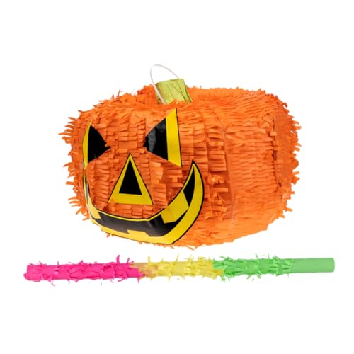 VICASKY 1 Satz Kürbis Piñatas Halloween-Partygeschenke Kürbis-Foto-Requisite Halloween-Geist-Pinata halloween dekoration halloween kürbis Event-Pinata-Dekor dekorative Piñata Papier Orange von VICASKY