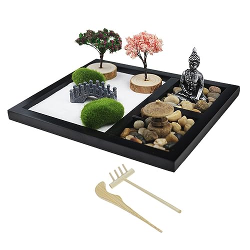 VICASKY 1 Satz Meditationsschmuck Wohnaccessoires Bonsai-Baum-kit Für Den Tisch Miniaturdekoration Tischdekorationen Japanisches Sandgarten Artware Mini- Harz von VICASKY