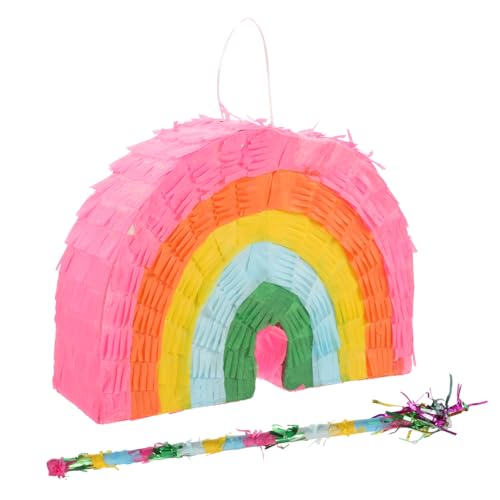 VICASKY 1 Satz Piñata fiesta faschings- süsswaren toy Gefälligkeiten für Weihnachtsfeiern Pinata-Spiel Mini-Spielzeug Kuchendekorationen Pinata-Füllspielzeug Pinata-Stick für Kinder Papier von VICASKY