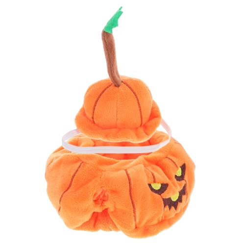 VICASKY 1 Satz Puppenkleidung Kürbis Kostüm Puppenhaus Kürbiskostüm Für Kleinkinder Halloween-puppenhut Kürbiskostüm Kürbis Babykostüm Puppenkürbiskostüm Polyester Orange von VICASKY