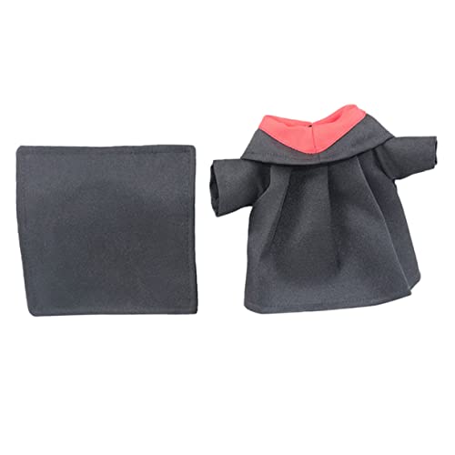 VICASKY 1 Satz Puppenkleidung Stofftierbekleidung Puppe verkleiden Sich Kleidung Abschlusskleid und Mütze Puppen Kleidung Puppen Klamotten Puppenmode Puppen-Outfits Puppenkostüm Black von VICASKY