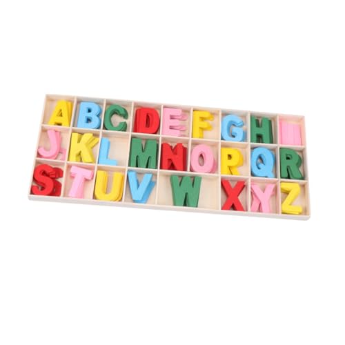 VICASKY 1 Satz pädagogisches Spielzeug wandverkleidung Wand polsterung Spielzeug mit englischem Alphabet Spielzeug zur Gedächtnisentwicklung spielzeuge tragbares Holzalphabet Lernspielzeug von VICASKY