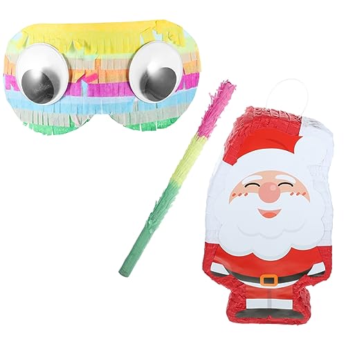 VICASKY 1 Satz weihnachtsmotiv weihnachts party weihnachtsteller die weihnachtshexe Weihnachtsfeier weihnachtsdeko Weihnachtsmann Pinata Pinata-Dekor Weihnachtsmann-Partyzubehör Papier von VICASKY